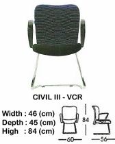 Kursi Hadap Indachi Type Civil III-VCR