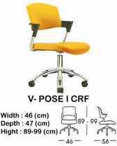 Kursi Staff & Sekretaris Indachi V-Pose I CRF